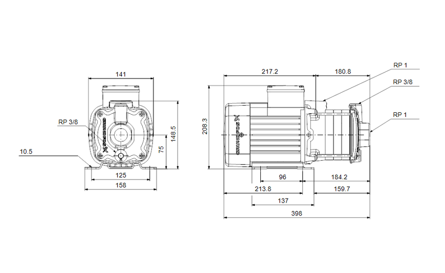 Компактный,  вертикальный, моноблочный  насос Grundfos CM 3-6 A-R-A-E-AVBE C1-A-A-N 92880794 фото