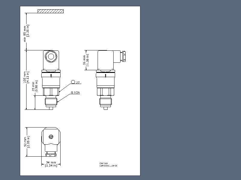 Датчик давления, MBS 3200, 0-6 бар, 4-20 мА,1/2, 060G1874 фото