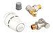 Set cu senzor Danfoss Regus&reg; , robinet RA-FN și returnator RLV-S. Robinete de radiator cu racord cu inel O. RA-FN, RLV-S, DN 15, Угловой 015G5301 foto 2