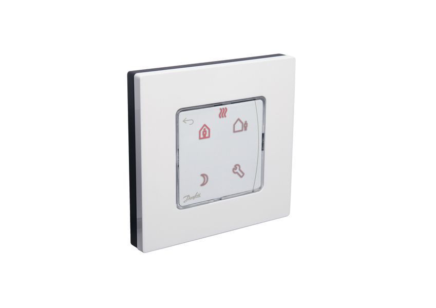 Comenzi pentru &icirc;ncălzire prin pardoseală, Danfoss Icon&trade; 230V RT cu fir, Termostat de cameră, 230,0 V, Tensiune de ieșire [V] AC: 230, Număr de canale: 0, &Icirc;n perete 088U1020 foto